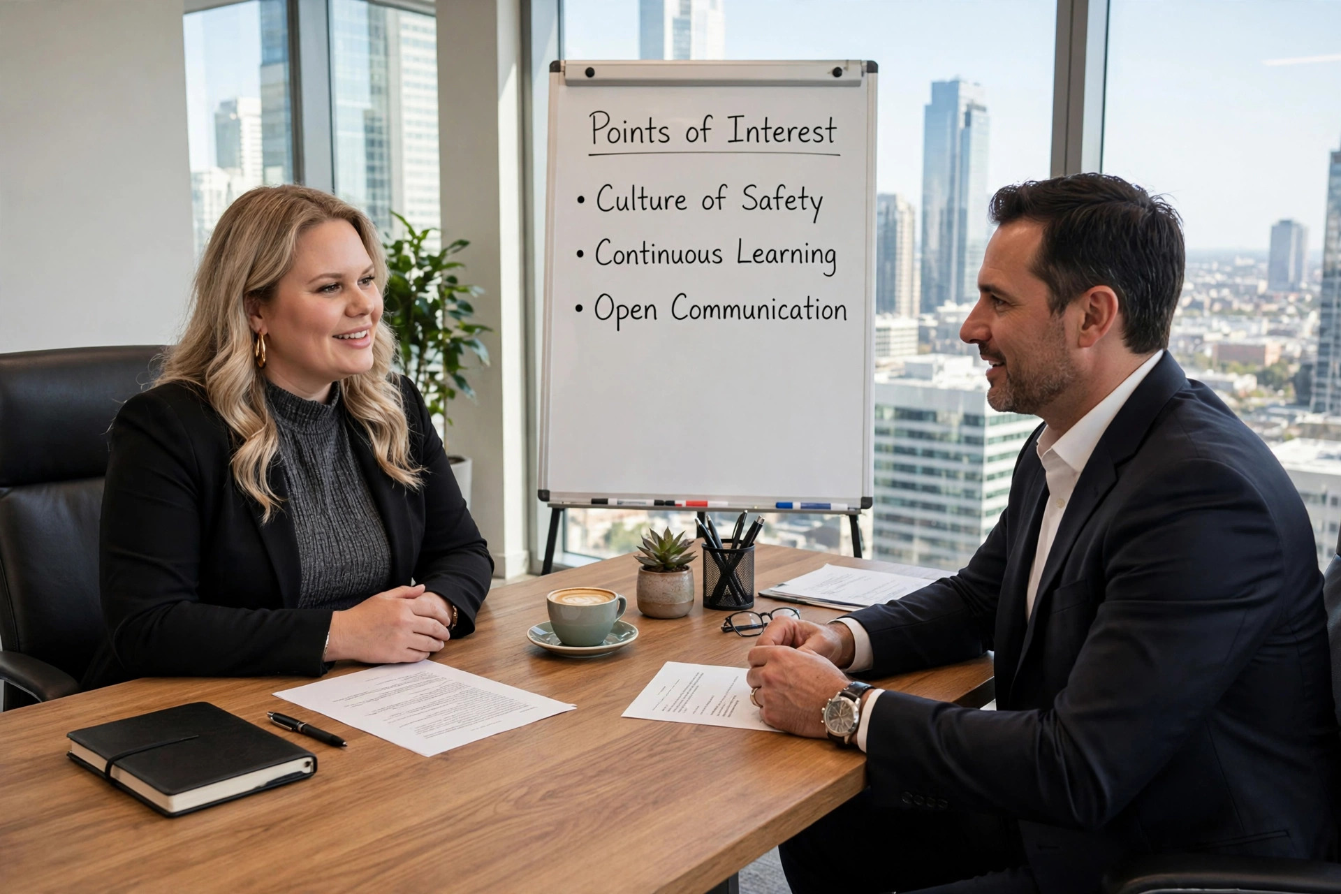 Christine Carter in a healthcare leadership advisory conversation